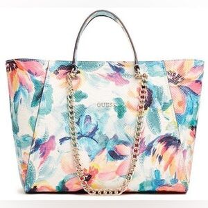 Guess Nikki Floral Print Tote